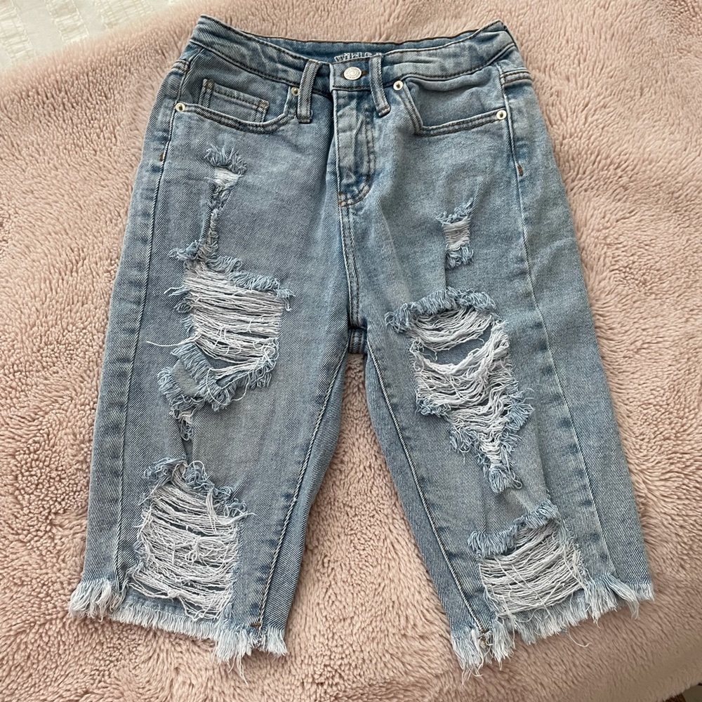 High Waisted Denim Shorts